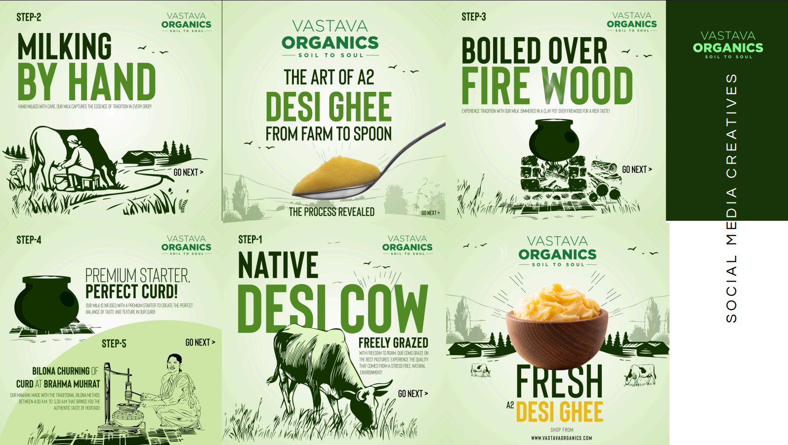 Vastava organics - Social media work
