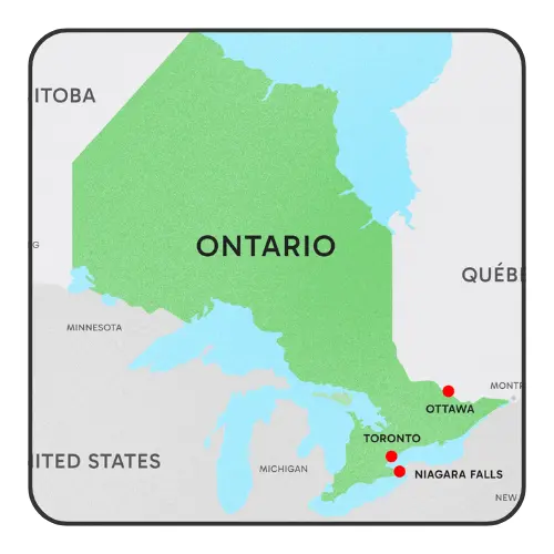 Ontario map