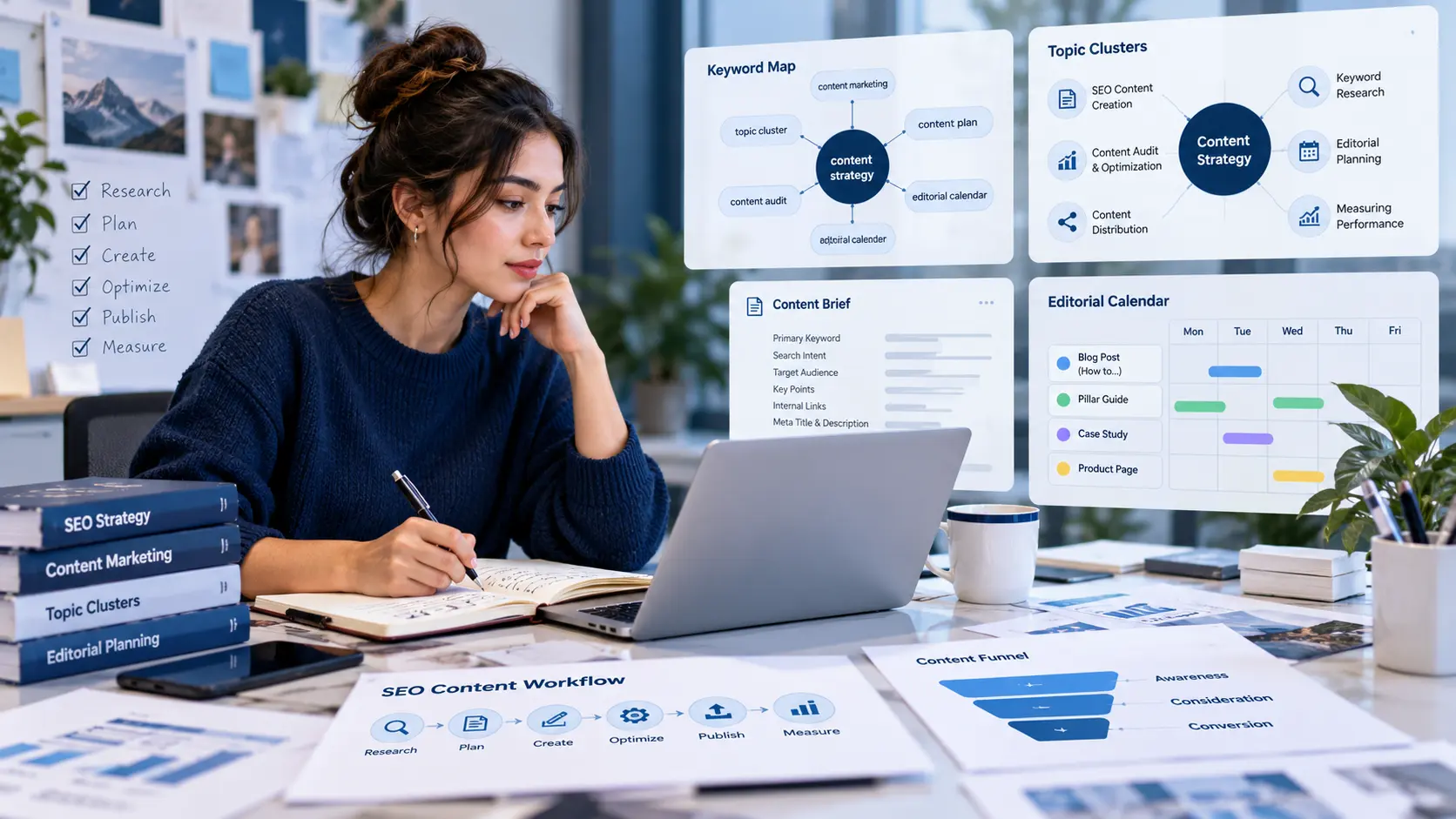 SEO content planning and topic cluster strategy